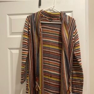 Multicolor Fringe cardigan